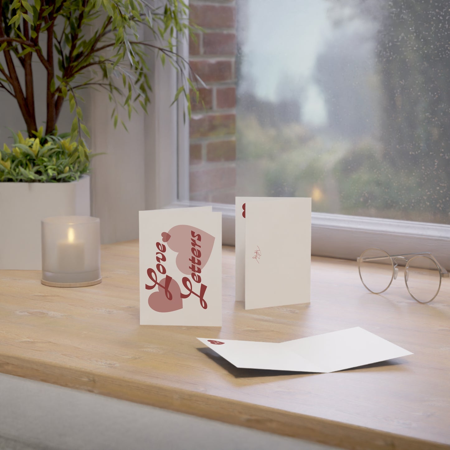 Love Letters Greeting Card — Romantic Heart Design (Single or Bulk Pack)