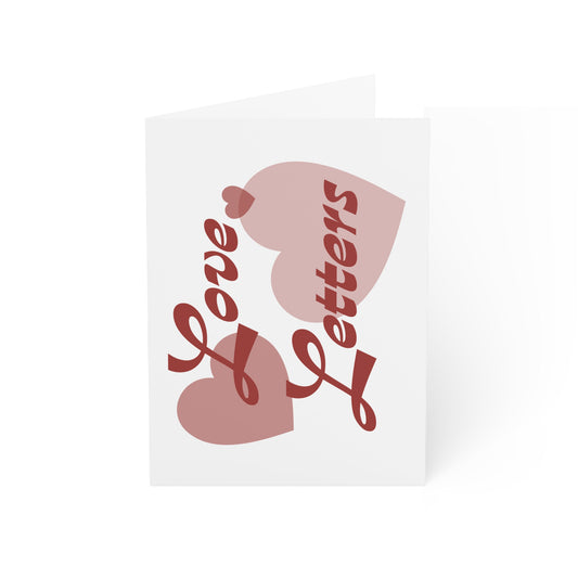 Love Letters Greeting Card — Romantic Heart Design (Single or Bulk Pack)
