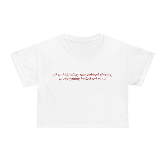 Rose Colored Glasses Limited-Edition Cropped T